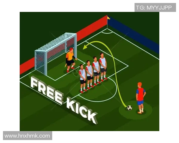 足球明星任意球卡通形象创意插画展现技艺与风采的完美结合